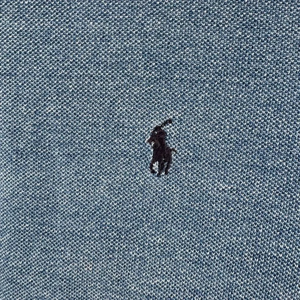 Vintage Ralph Lauren Blue Cotton Polo Shirt - Size XL Made in USA